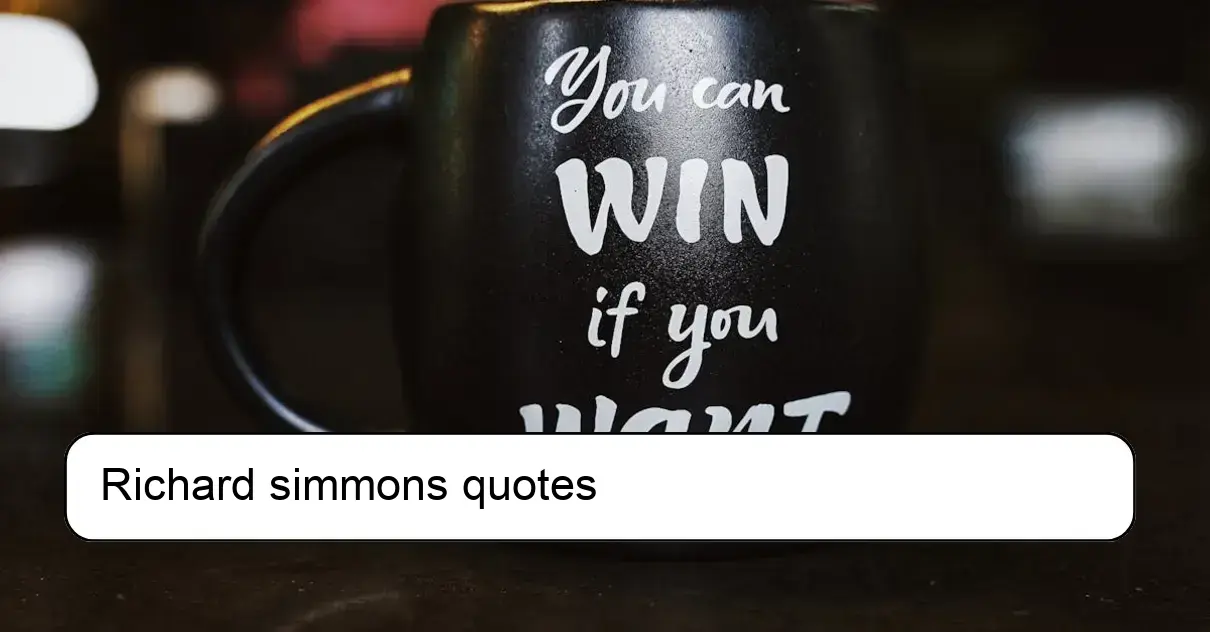 Richard simmons quotes